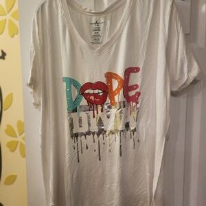 Ashley Stewart Dope Diva Graphic Tee - NEW & NEVER WORN